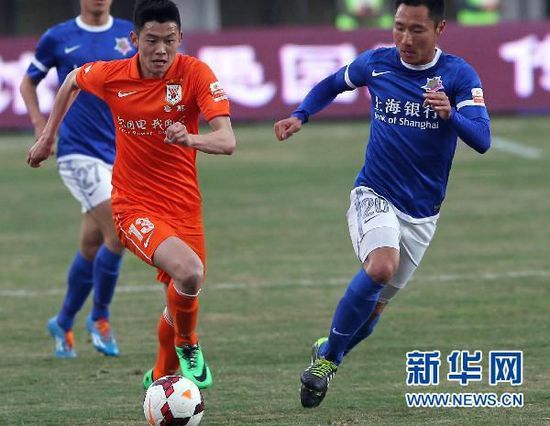 申鑫客场逼平鲁能，表现亮眼