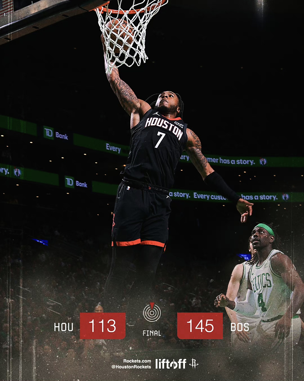 熊猫直播-火箭大胜凯尔特人,晋级NBA季后赛